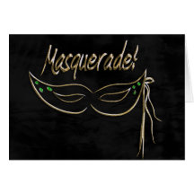 Masquerade Party RSVP Cards
