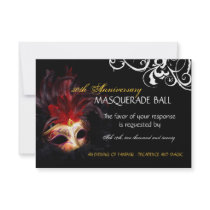 Masquerade Reply Cards - 3.5" x 5" Announcements