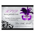 Masquerade RSVP Cards Personalized Announcement