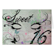Masquerade Sweet 16 Invitation Greeting Card
