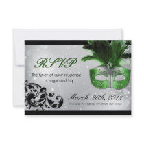 Masquerade Wedding RSVP Cards