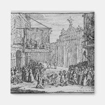 Masquerades and Operas, Burlington Gate, 1724 Fridge Magnets
