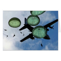 Mass Jump Mission, Parachutes, U.S. Army Card