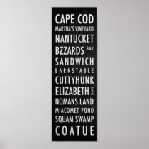 Massachusetts Bus Poster - Cape Cod