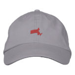 Massachusetts embroidered hats