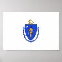 Massachusetts Flag Posters