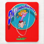 Massachusetts golf mousepad