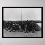 Massachusetts Gun Crew at Fort Totten 1865 posters