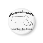 MASSACHUSETTS - "MASSACHUSETTS STATE MOTTO" T-shir Fridge Magnet