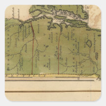 Massachusetts, Rhode Island Square Sticker