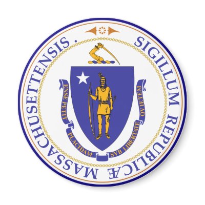 Massachusetts State Seal Refrigerator Magnet by lean2left