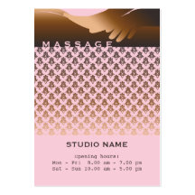 Massage - Business- / Schedule Card Business Card Templates