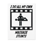 Massage Stunts Post Card
