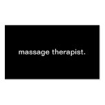 Massage Therapist Business Card