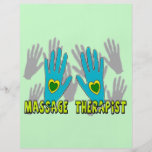Massage Therapist Gifts Personalized Flyer