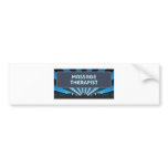 Massage Therapist Marquee Bumper Sticker