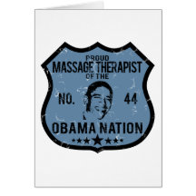 Massage Therapist Obama Nation Greeting Card