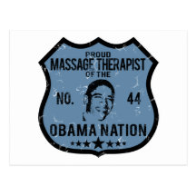 Massage Therapist Obama Nation Postcard