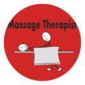 Massage Therapist Stick Person stickers