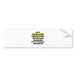 Massage Therapist...Superior Intelligence bumper stickers