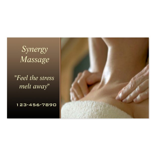 Massage Therapy Business Card Templates