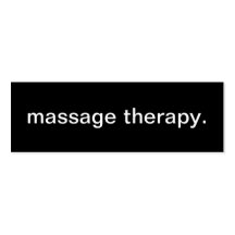 Massage Therapy Business Card