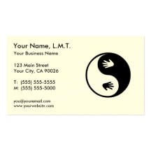 Massage Therapy Business Cards