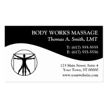 Massage Therapy Business Cards