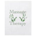 Massage therapy hand prints flyers