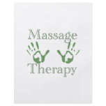 Massage therapy hand prints flyers