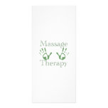 Massage therapy hand prints rack cards