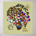 Massive Africa World Cup Soccer football poster posters