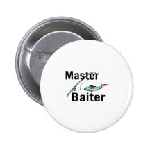 Master Baiter Pinback Buttons