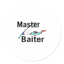 Master Baiter Round Sticker