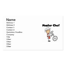 Master Chef - Female Business Card