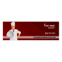 Master Chef Skinny Business Cards