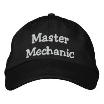 Master Mechanic Embroidered Baseball Cap