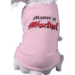 Master of Mischief Dog t-shirt pet clothing