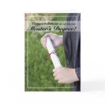 Master's Degree Graduation Congratulations Cards