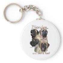 Mastiff Blondes Keychain