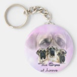 Mastiff Eyes of Love Keychain