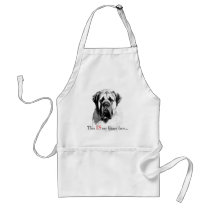 Mastiff Happy Face Apron
