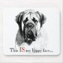 Mastiff Happy Face Mousepad