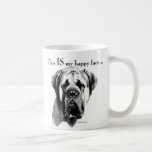 Mastiff Happy Face Mug