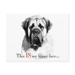 Mastiff Happy Face Postcard