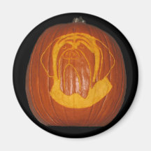 Mastiff Pumpkin Magnet