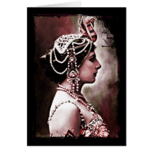 Mata Hari 1910 Greeting Card
