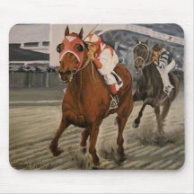 Match Race – Seabiscuit vs. War Admiral Painting Mouse Pad