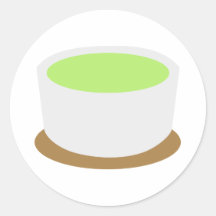 Matcha tea stickers