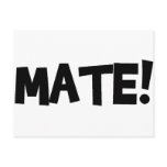 MATE! POSTCARD